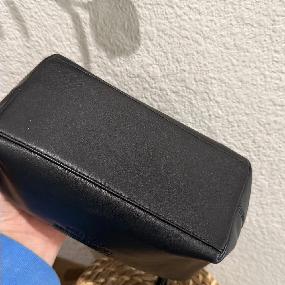 Mini Coach Black Leather Bag - Picture 14 of 14